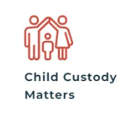 Child custody investigations service illustration showing a family