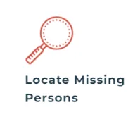 People locating service illustration with a magnifying glass